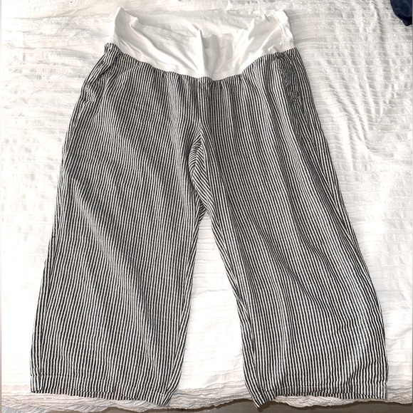 Women’s wide leg linen and cotton maternity pants old navy - Picture 1 of 5